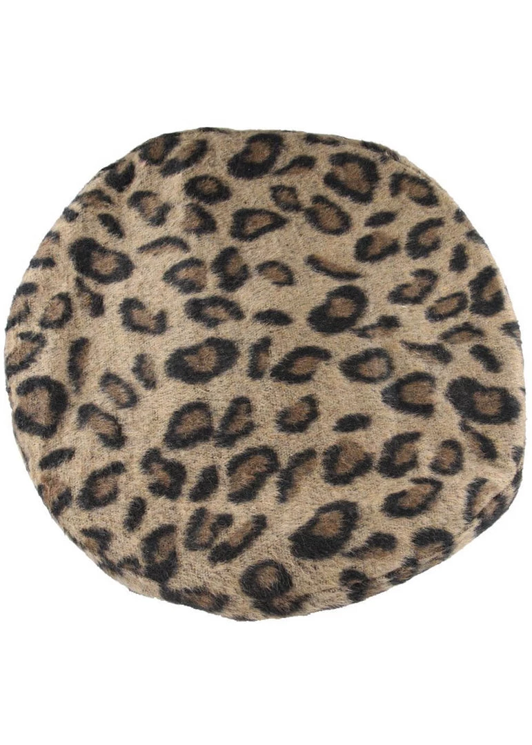 Succubus Headwear Leopard 60's Beret Leopard New In