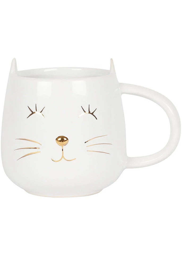 Succubus White Cat Face Mug White