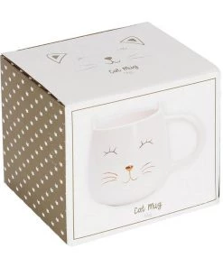 Succubus White Cat Face Mug White