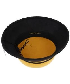 Succubus Headwear Wynona 60's Cloche Hat Mustard Brown New In