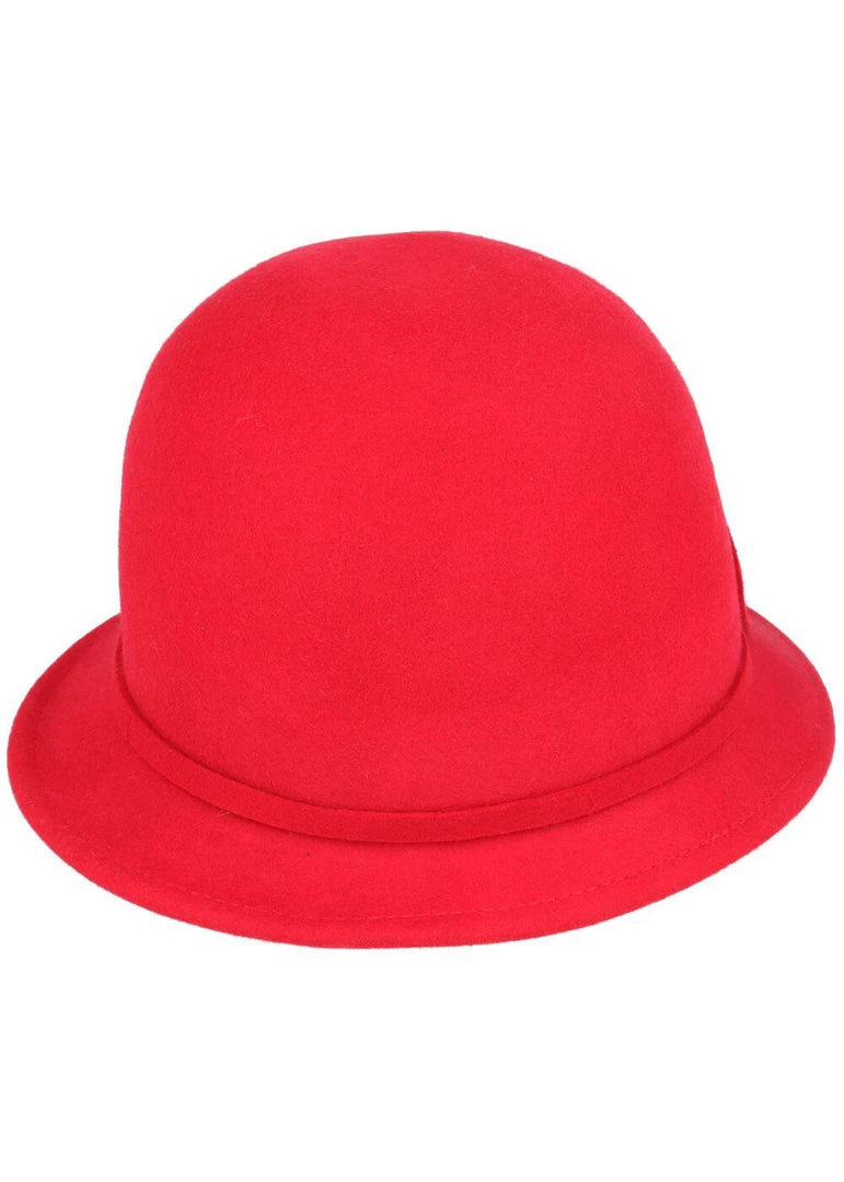 Succubus Headwear Naomi 60's Cloche Hat Red New In