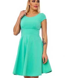 New In Succubus Tiffany 60's Swing Dress Mint