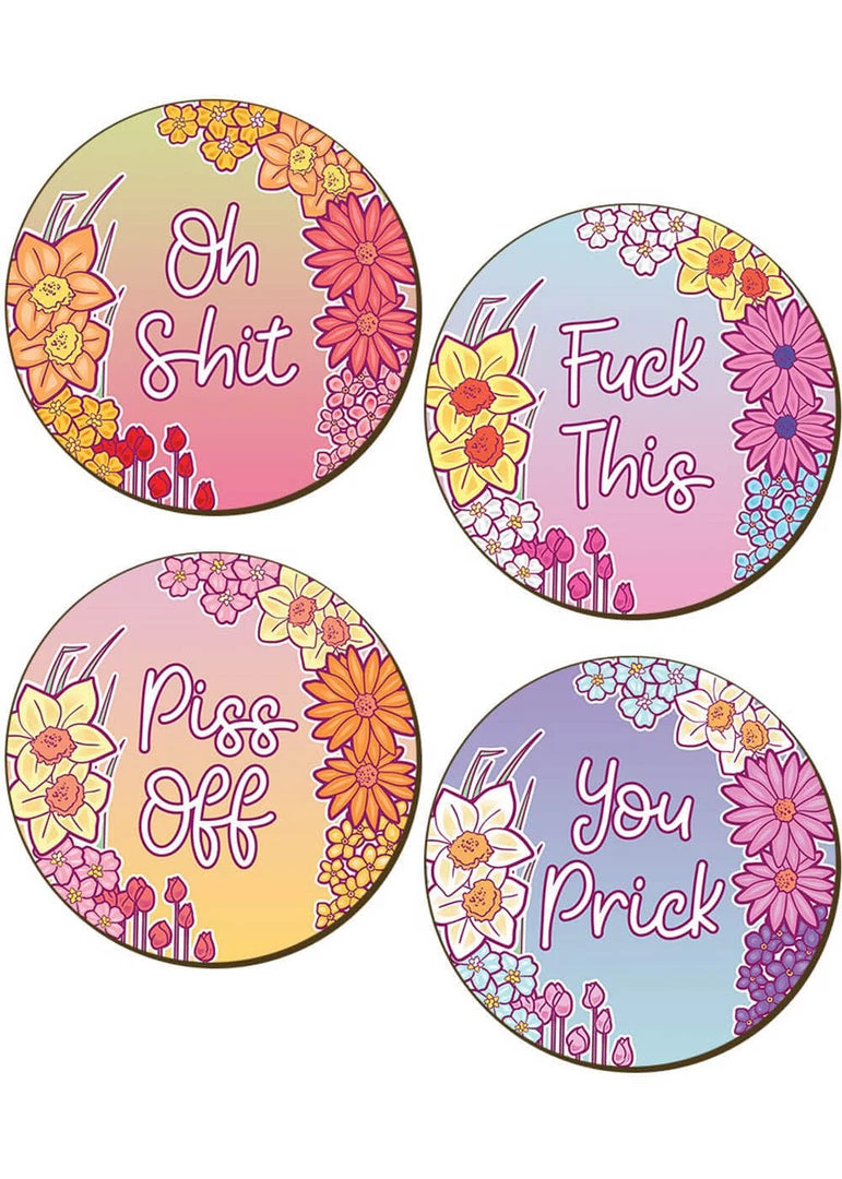 New In Succubus Gifts Offensive Set 4 Coasters