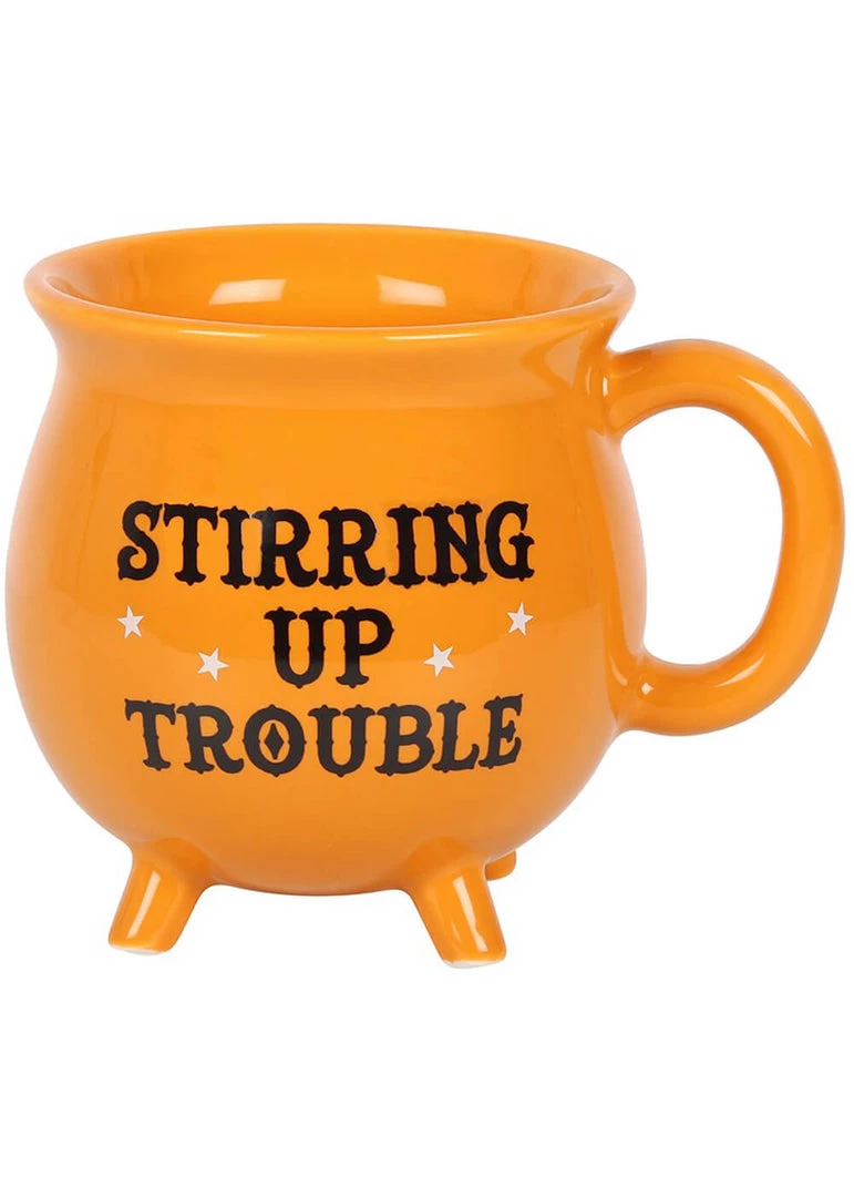 New In Succubus Stirring Up Trouble Cauldron Mug Orange