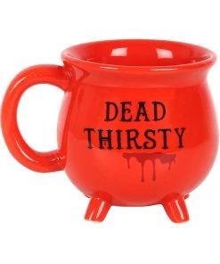 Succubus Dead Thirsty Cauldron Mug Red