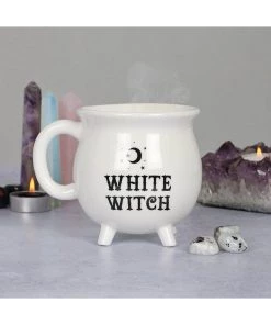 Succubus White Witch Cauldron Mug White