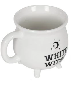 Succubus White Witch Cauldron Mug White