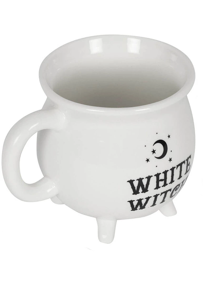 Succubus White Witch Cauldron Mug White