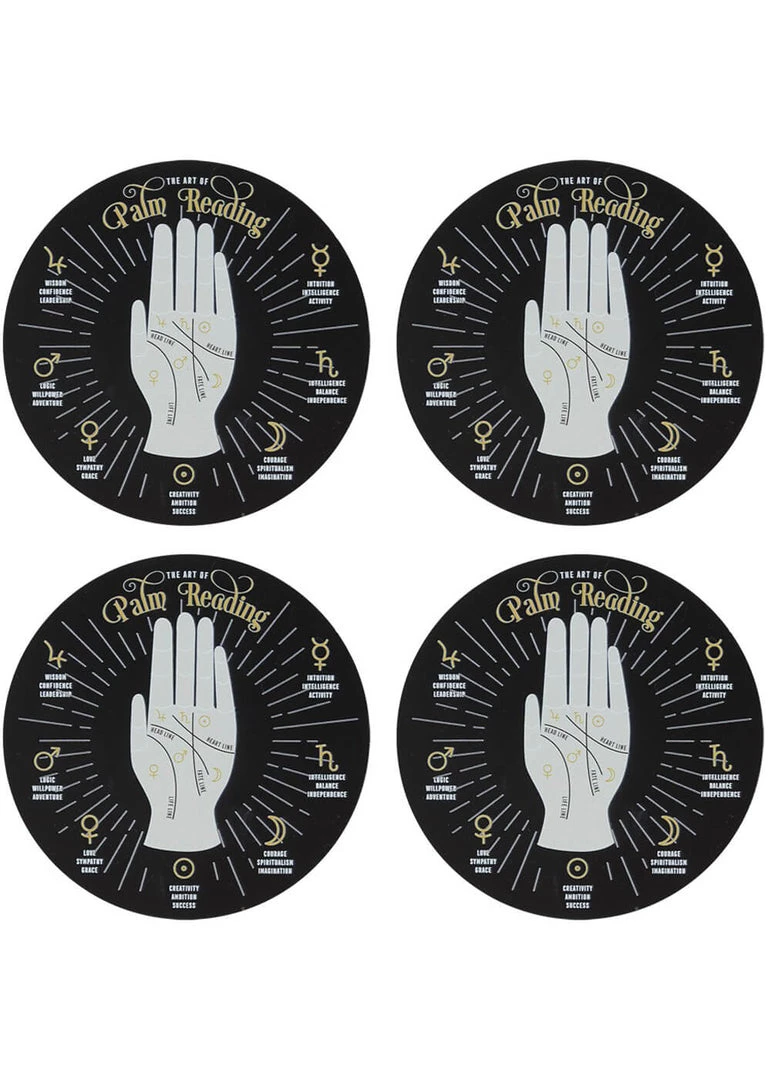 Succubus Palm Reading Set Coasters