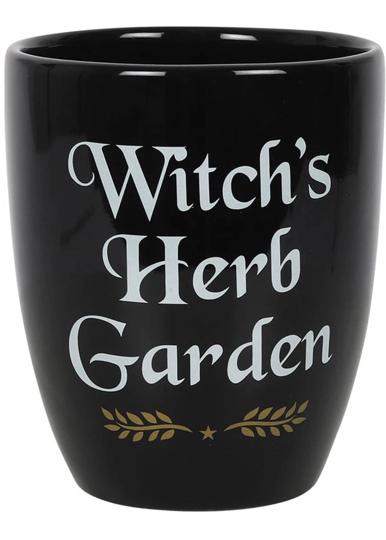 New In Succubus Witch's Herb Garden Planter Black