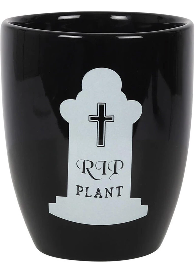 New In Succubus RIP Plant Gothic Planter Black