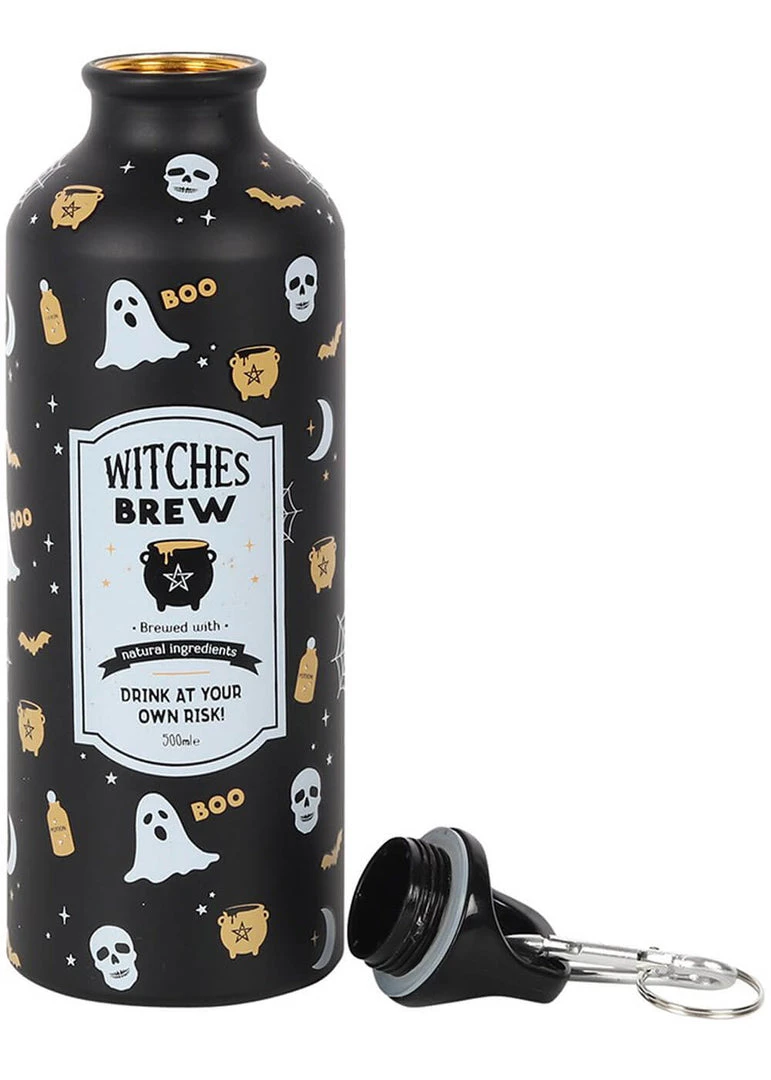 New In Succubus Halloween Witches Brew Metal Waterbottle Black