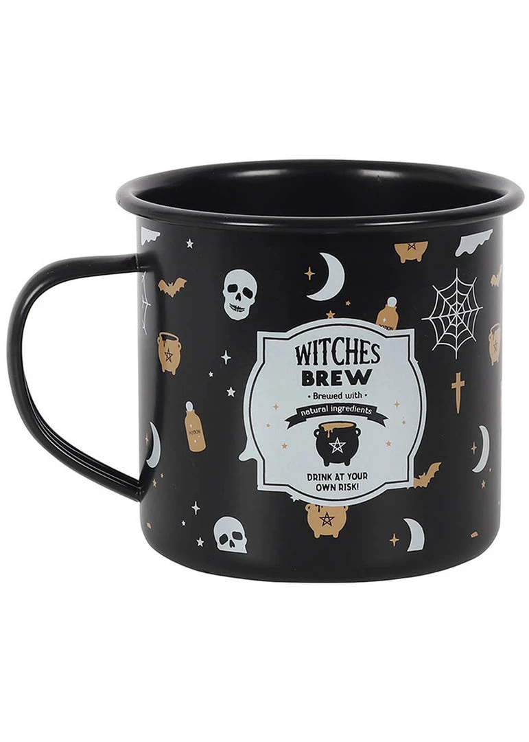 Succubus Witches Brew Enamel Mug Black New In