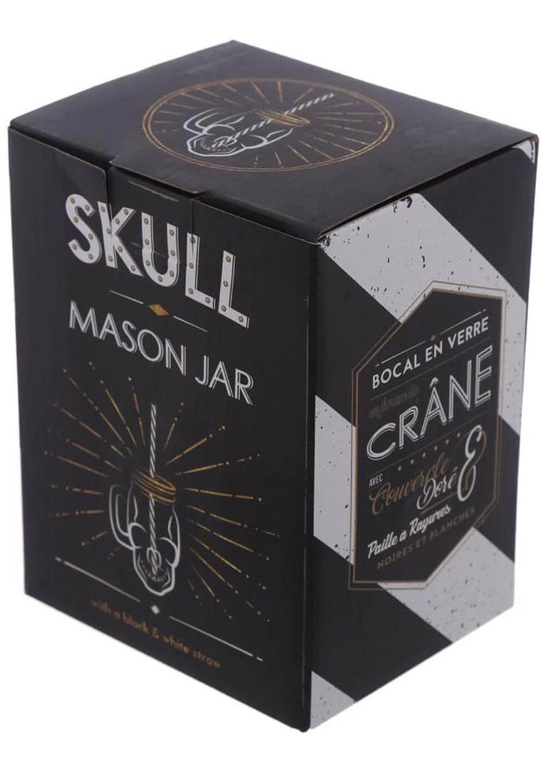 Succubus Gifts Skull Drinkingjar With Lid And Straw