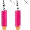 Succubus Jewels Pencils Earrings Pink New In