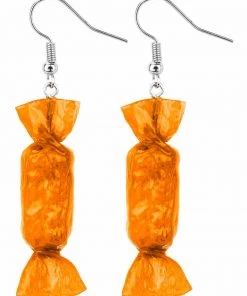 Succubus Jewellery Sweets Drop Earrings Orange New In