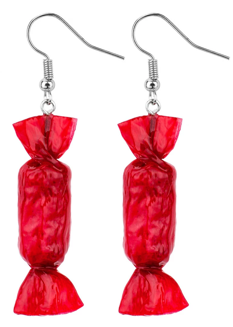 Succubus Jewellery Sweets Drop Earrings Red