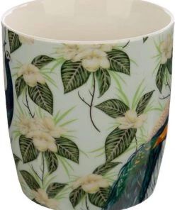 New In Succubus Gifts Peacock Porcelain Mug Green
