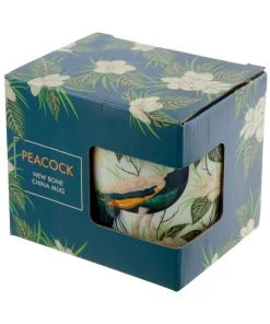 New In Succubus Gifts Peacock Porcelain Mug Green
