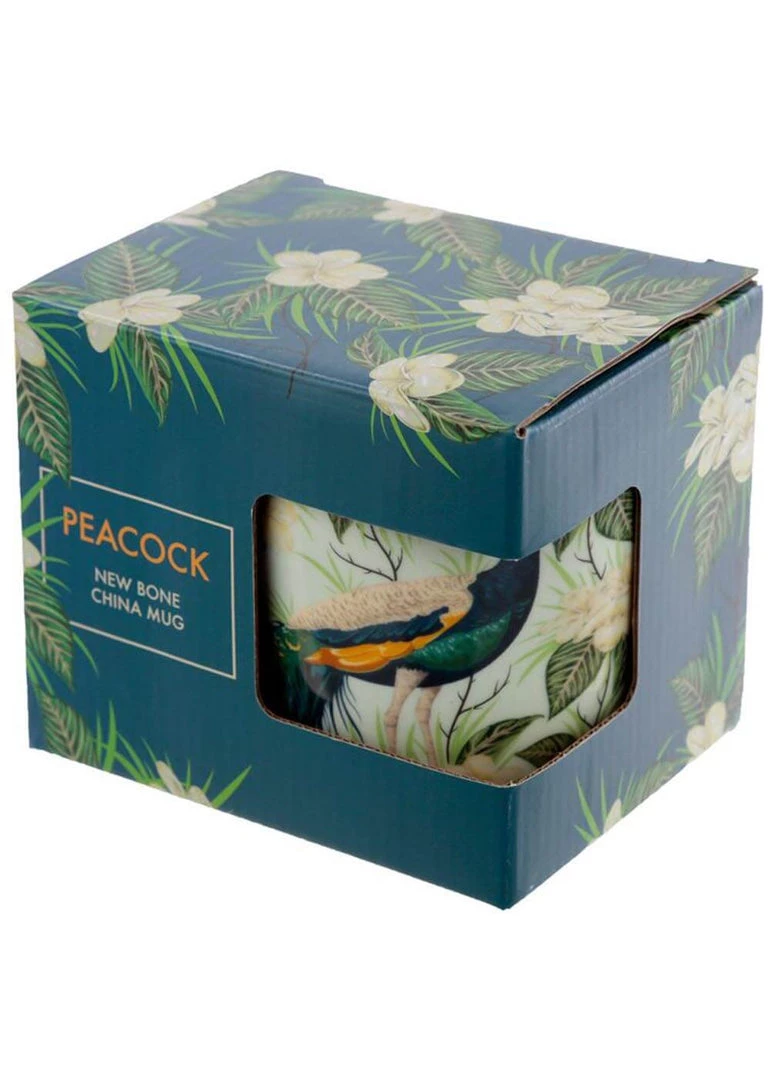 New In Succubus Gifts Peacock Porcelain Mug Green