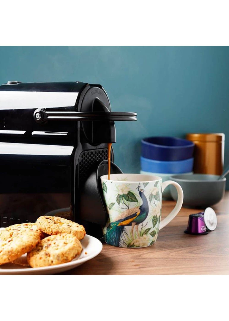 New In Succubus Gifts Peacock Porcelain Mug Green