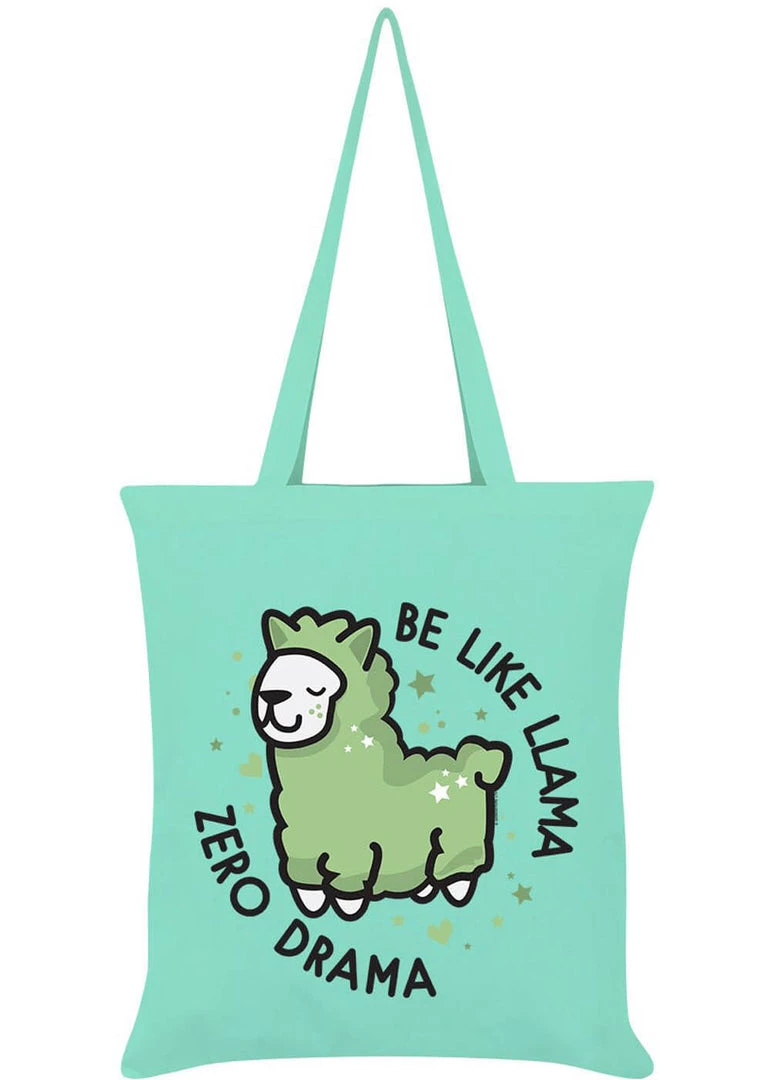 Succubus Gifts Llama Zero Drama Totebag Mint