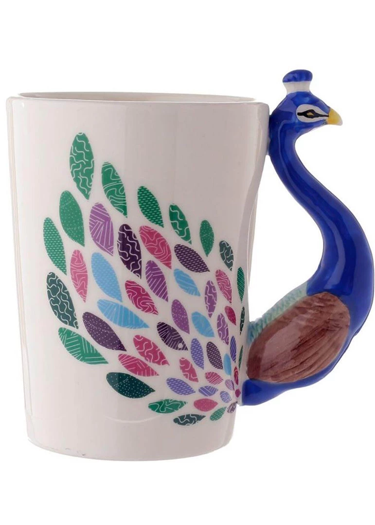 Succubus Gifts Peacock Mug Blue