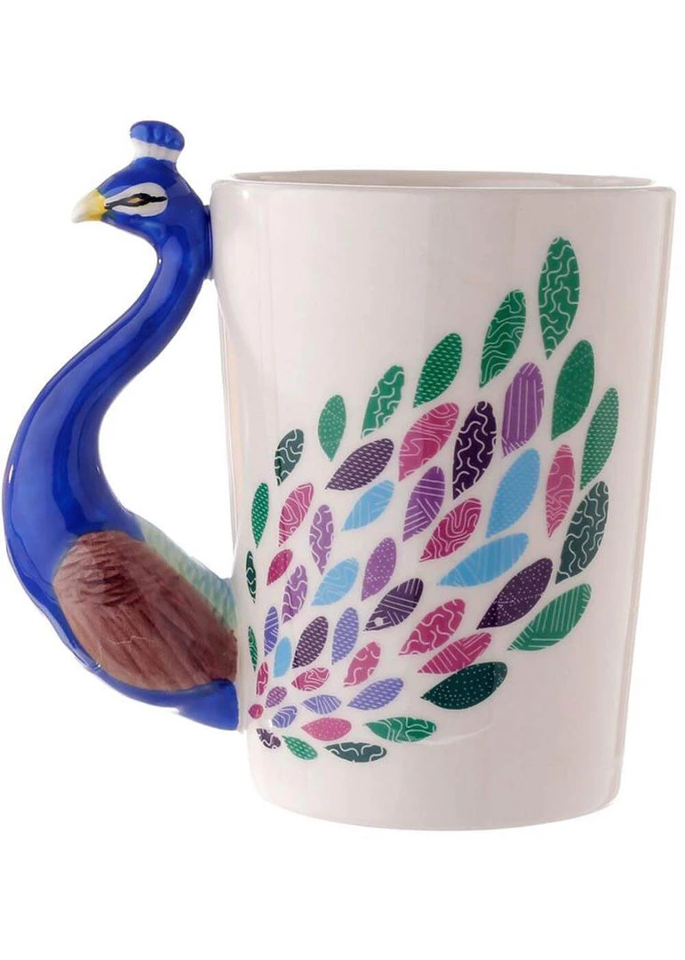 Succubus Gifts Peacock Mug Blue