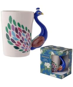 Succubus Gifts Peacock Mug Blue