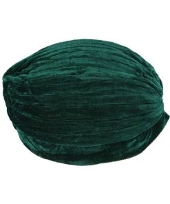 Succubus Headwear Velvet 20's Turban Green
