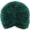 Succubus Headwear Velvet 20's Turban Green