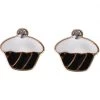 Succubus Crystal Cupcake Earrings Black New In
