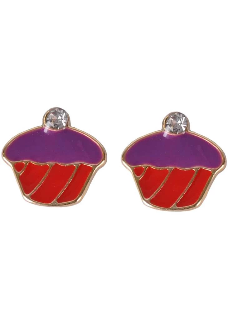 Succubus Crystal Cupcake Earrings Red New In