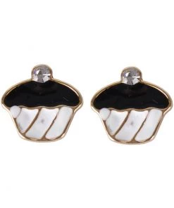 Succubus Crystal Cupcake Earrings White