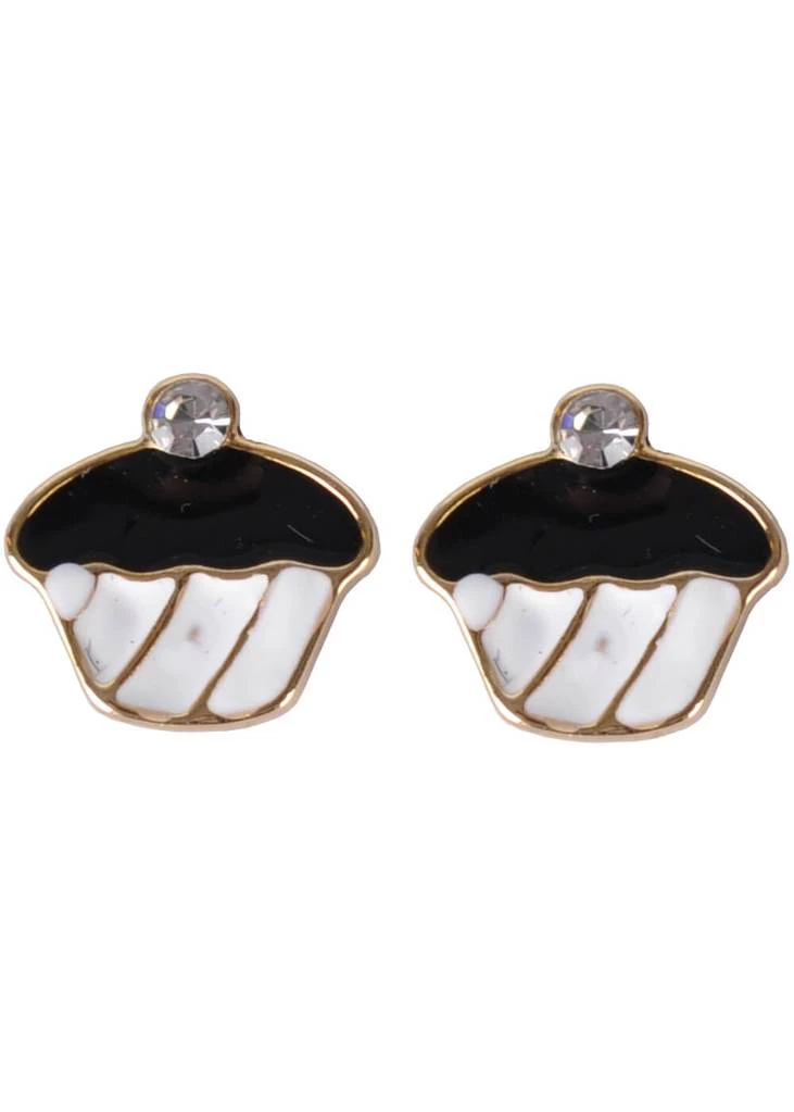 Succubus Crystal Cupcake Earrings White