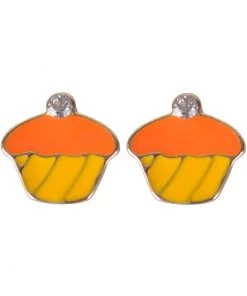 Succubus Crystal Cupcake Earrings Yellow