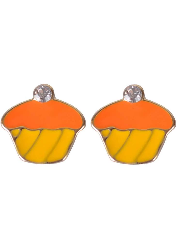 Succubus Crystal Cupcake Earrings Yellow