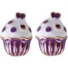 Succubus Cupcake Glossy Earrings Purple New In