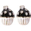 New In Succubus Cupcake Glossy Earrings White