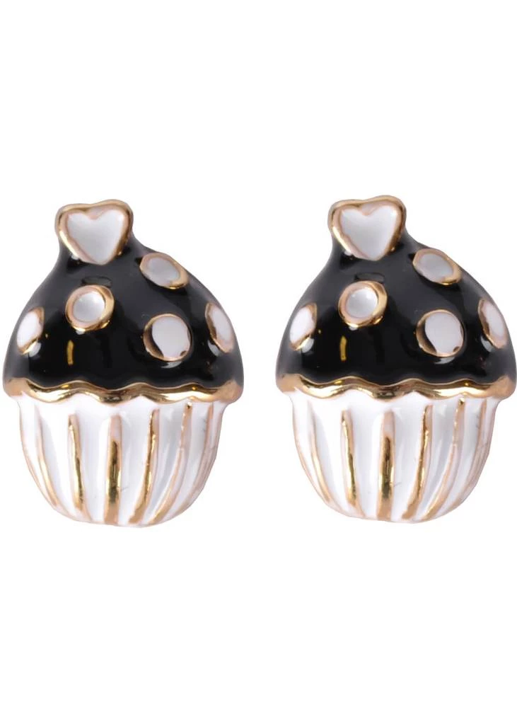 New In Succubus Cupcake Glossy Earrings White