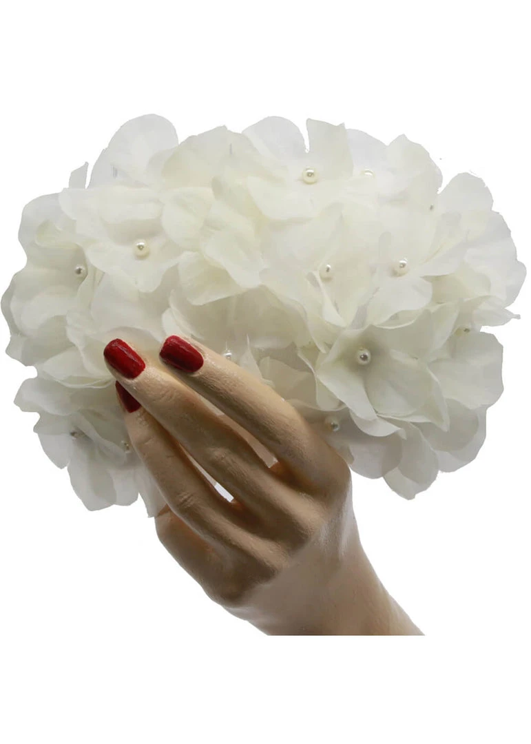 Succubus Fancy Hydrangeas 50's Fascinator White New In