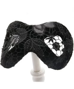 New In Succubus Fancy Infinity Lace 50's Hat Black