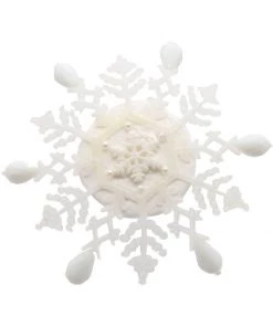 Succubus Fancy Snowflake Fascinator White