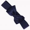 Succubus Lucy 50's Elastic Belt With Bow Navy Blue