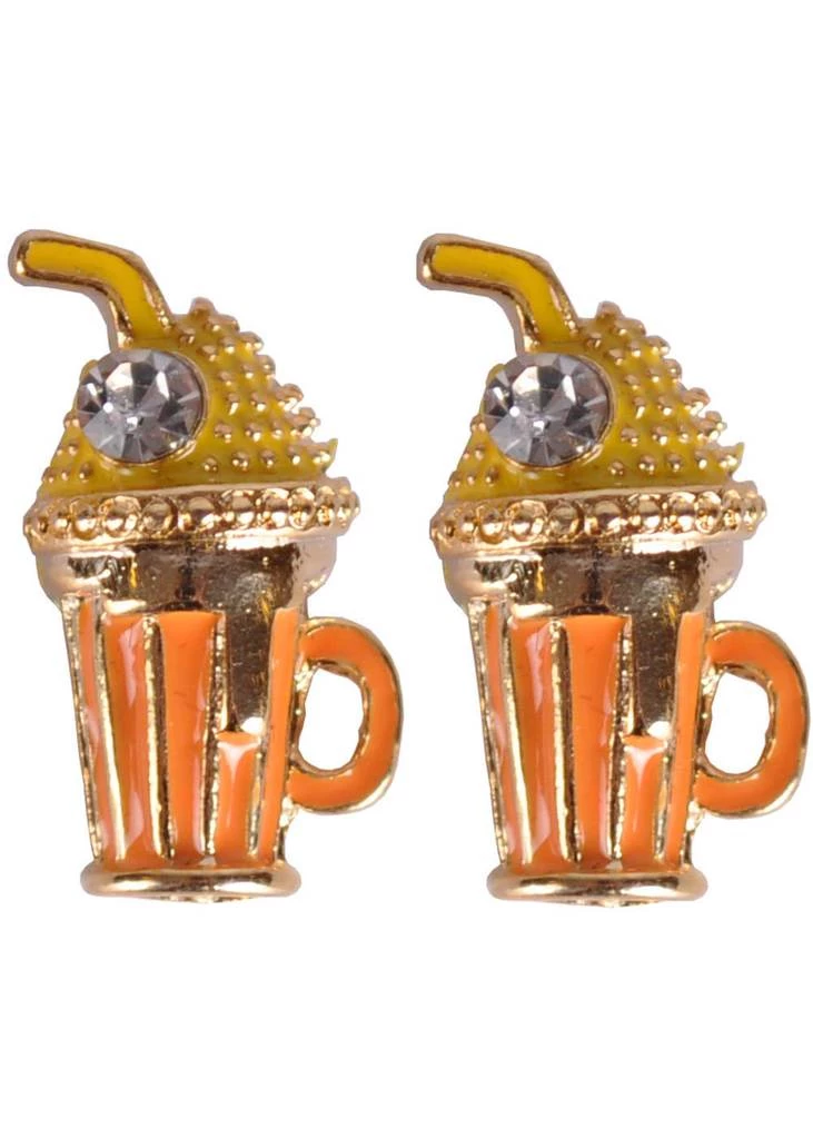 New In Succubus Milkshake Glossy Earrings Orange