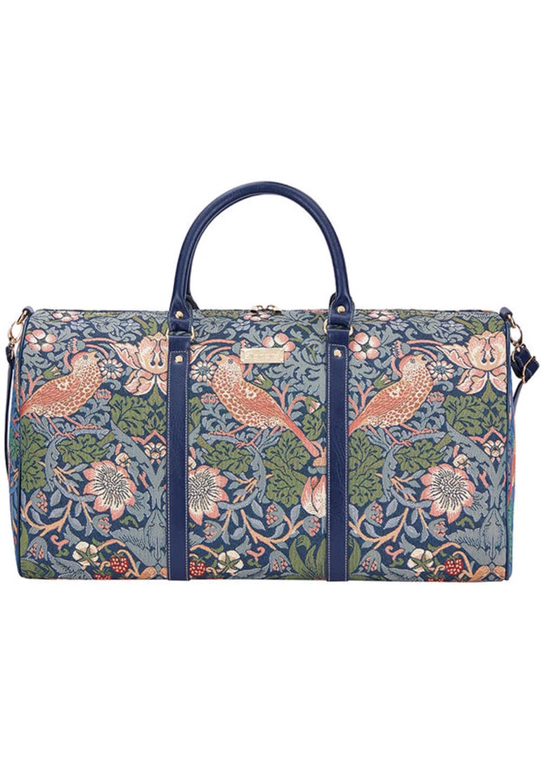 Tapestry Bags Morris Strawberry Thief Travelbag Blue