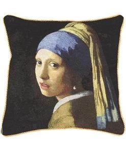 Tapestry Bags Vermeer Girl With The Pearl Earring Cushion Cover