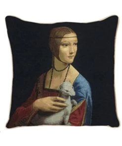 New In Tapestry Bags Da Vinci Lady With An Ermine Cushion Case