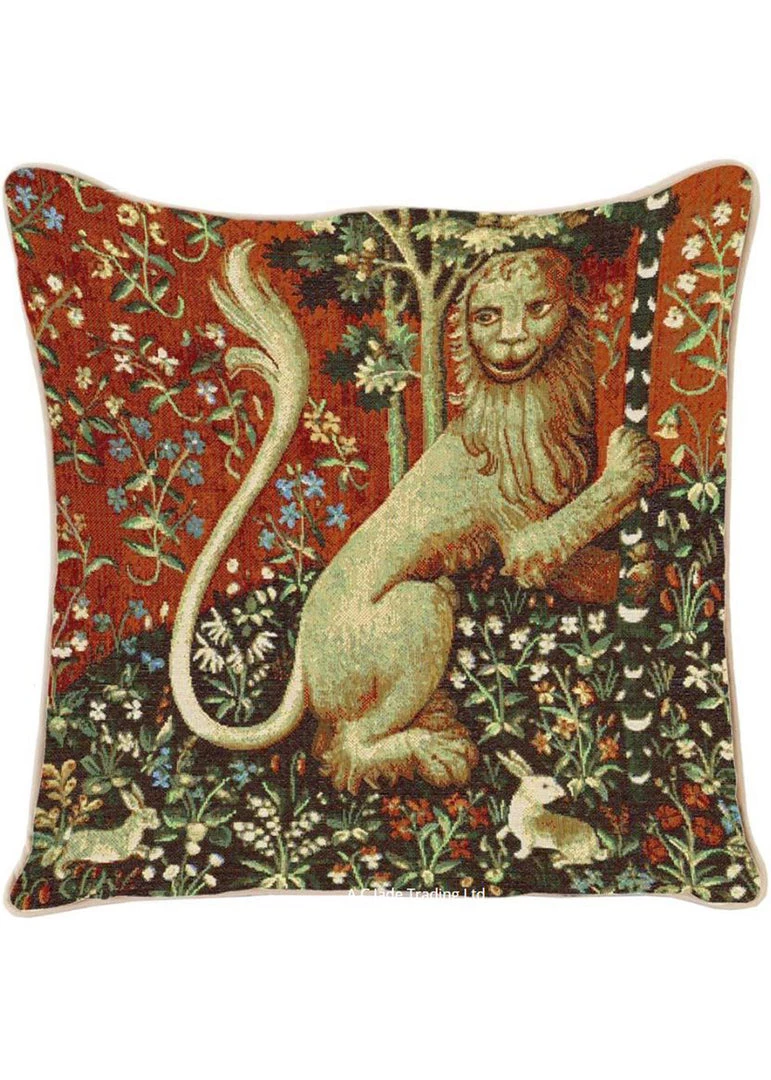 New In Tapestry Bags Lady And The Unicorn Lion Cushion Cover