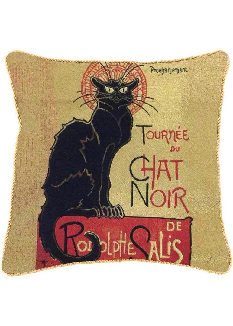 New In Tapestry Bags Steinlen Tournée Du Chat Noir Cushion Cover